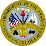 Emblem for the U.S. Department of the Army.